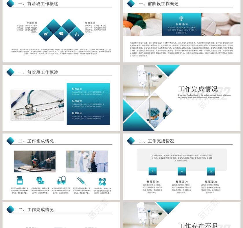 医疗医学工作汇报PPT模板第2张