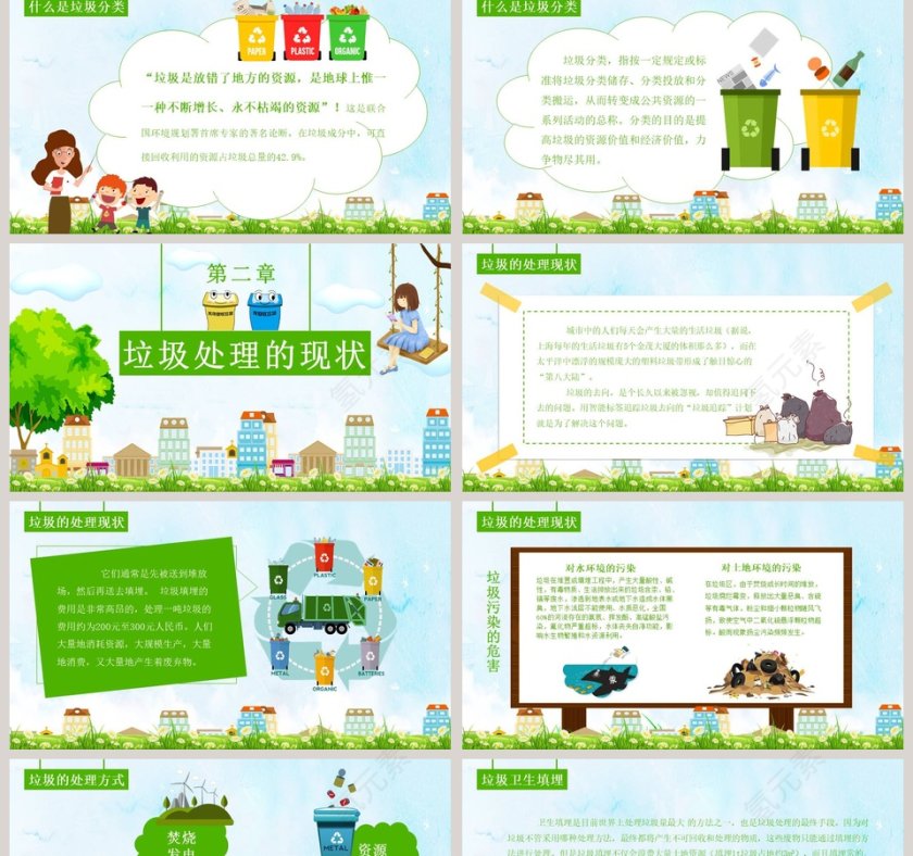 垃圾分类 从我做起PPT 第2张