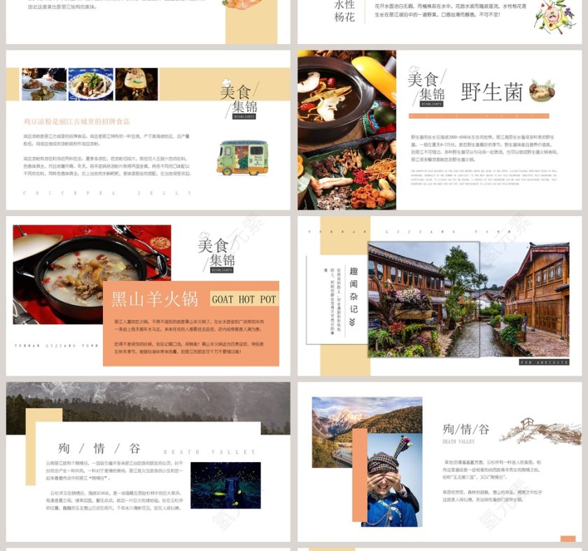 古镇丽江旅游文艺ppt第4张