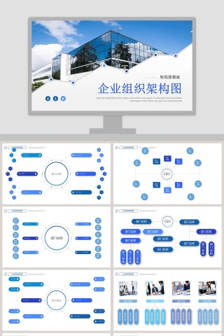 企业组织架构图组织框架ppt