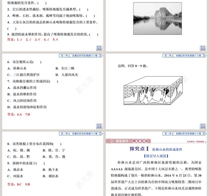 第一节走近桂林山水教学ppt课件第3张