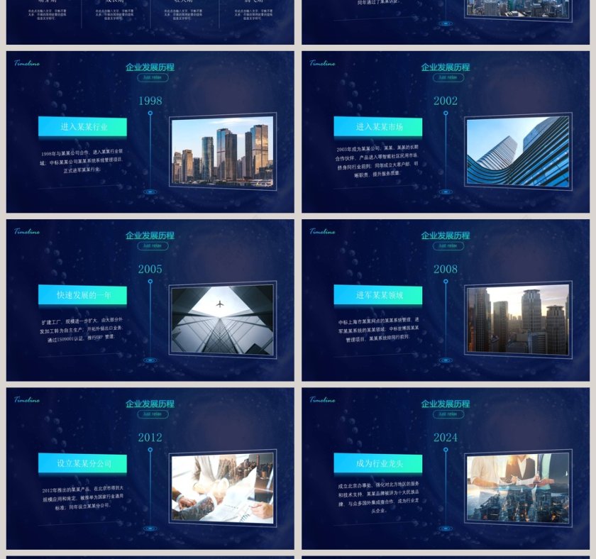 企业发展历程时间轴ppt第4张