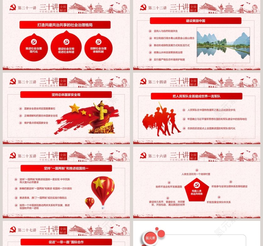 习近平30讲重要讲话新时代中国特色社会主义思想十九大党课ppt第5张