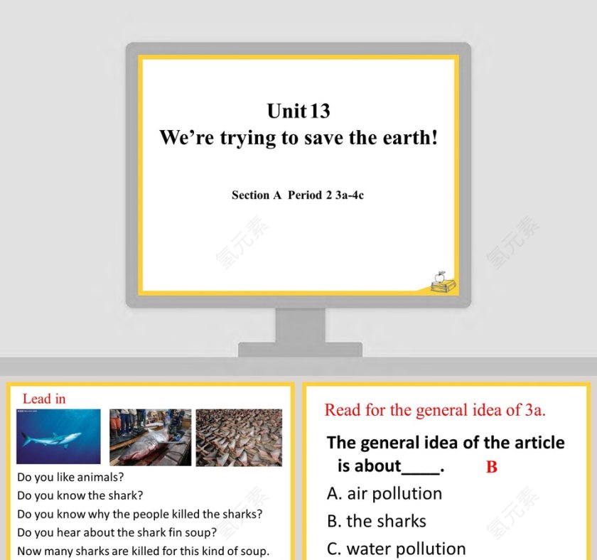 Section A Period 2 3a4c工作总结报告PPT模板第1张