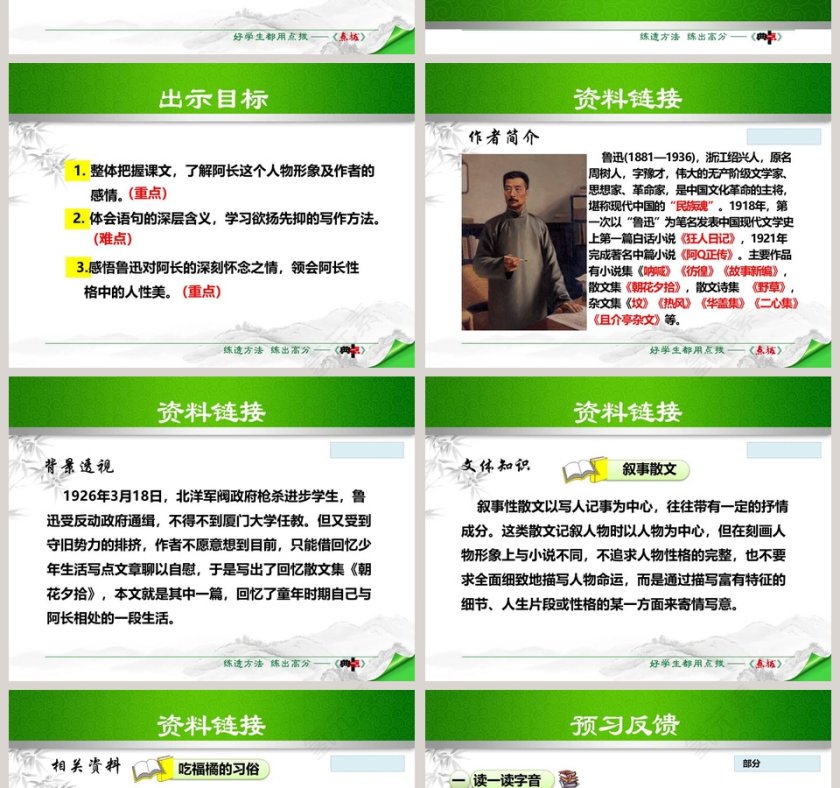 散文解读阿长与山海经语文课件PPT第2张