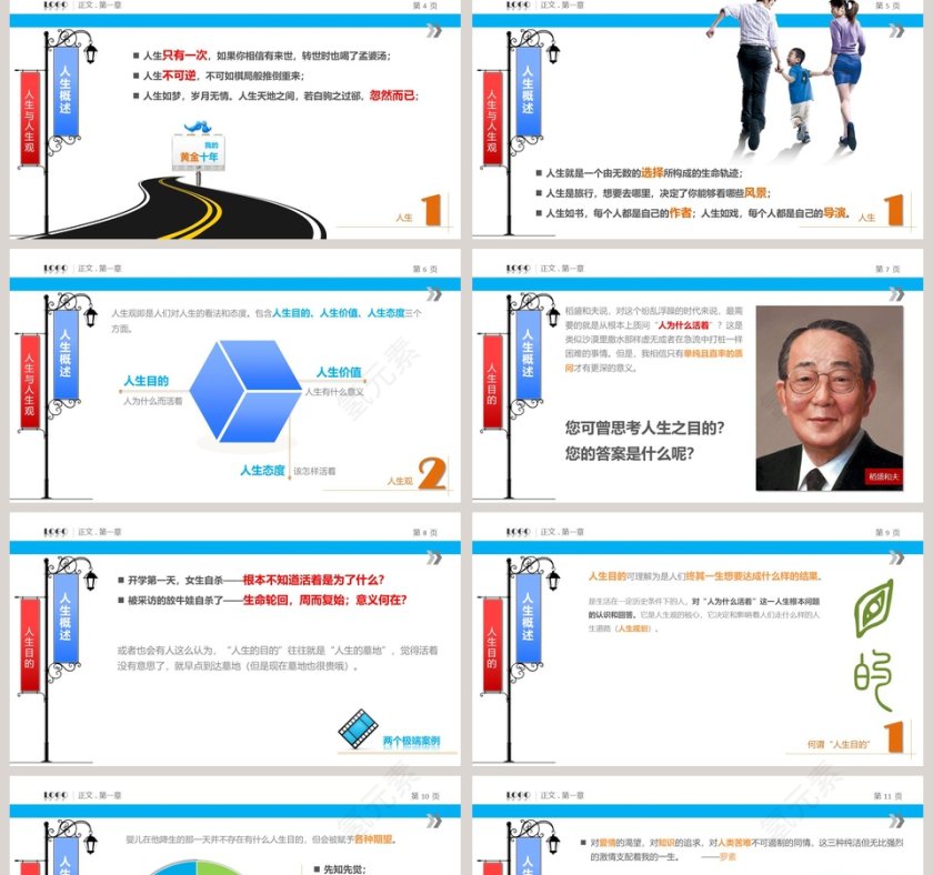 简约清新人生需要规划教育培训PPT第2张