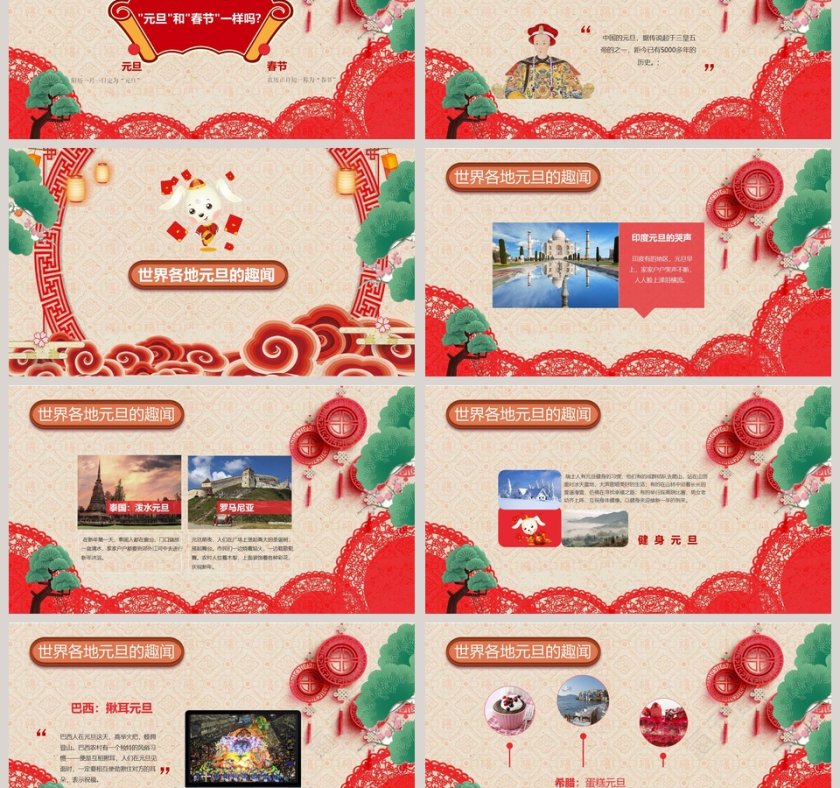 “庆元旦 迎新年” 主题班会PPT第3张