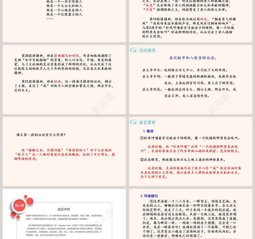 植树的牧羊人语文教学PPT课件第3张