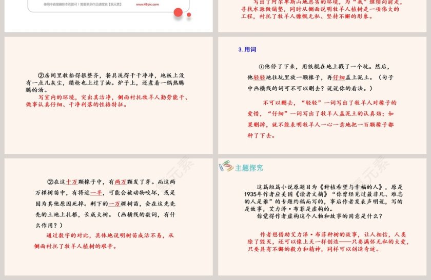 植树的牧羊人语文教学PPT课件第4张