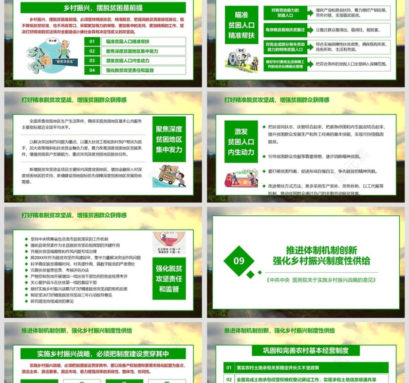 乡村振兴中央号文件一号文件解读PPT模板第9张