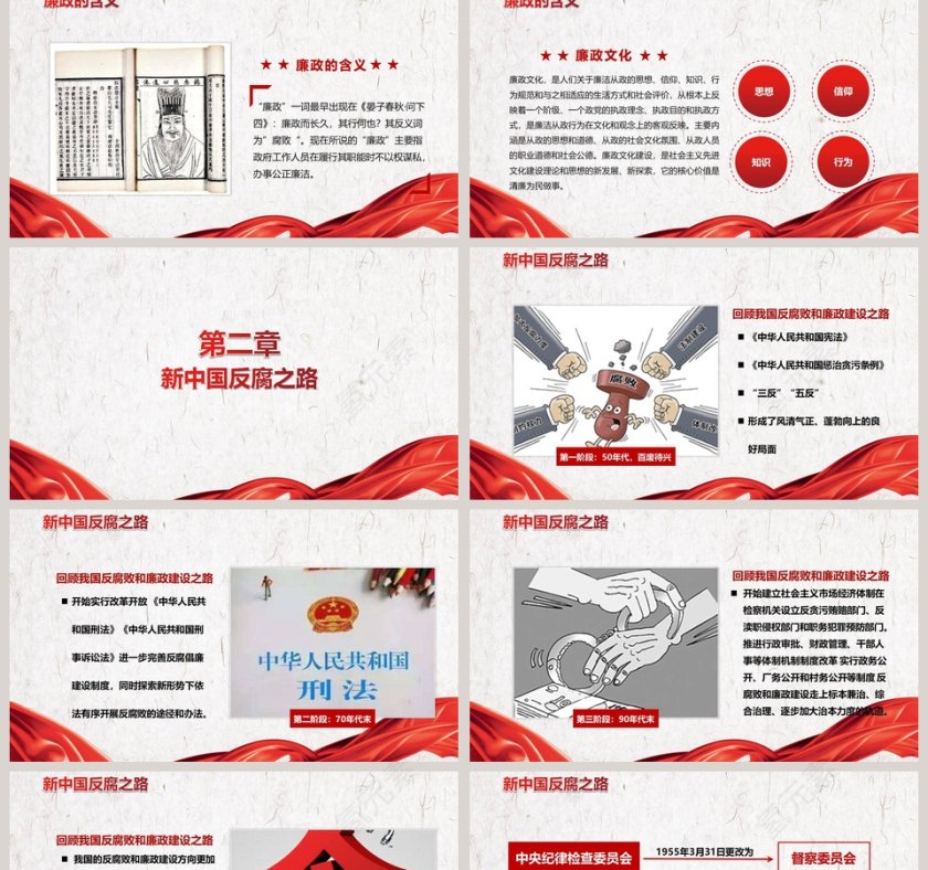 党员干部廉政反腐倡廉学习教育PPT廉政党课PPT第2张