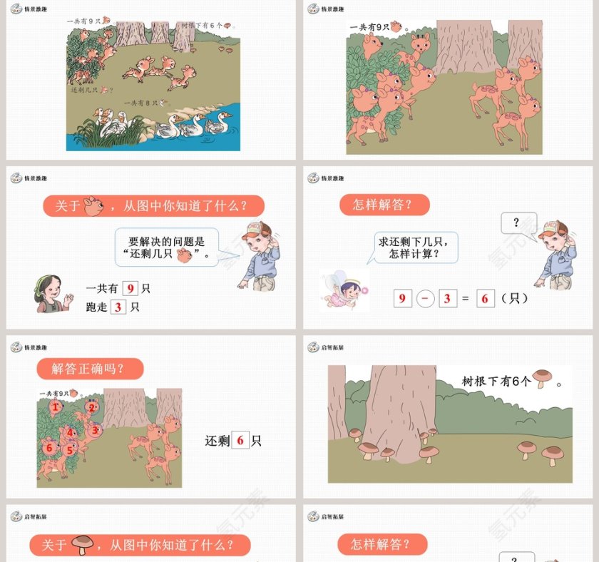 一年级数学6~10的认识和加减法PPT课件第5张