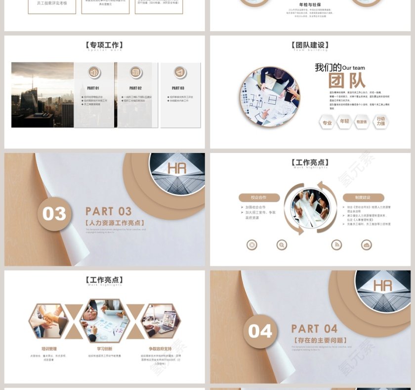 人力资源工作总结ppt第4张