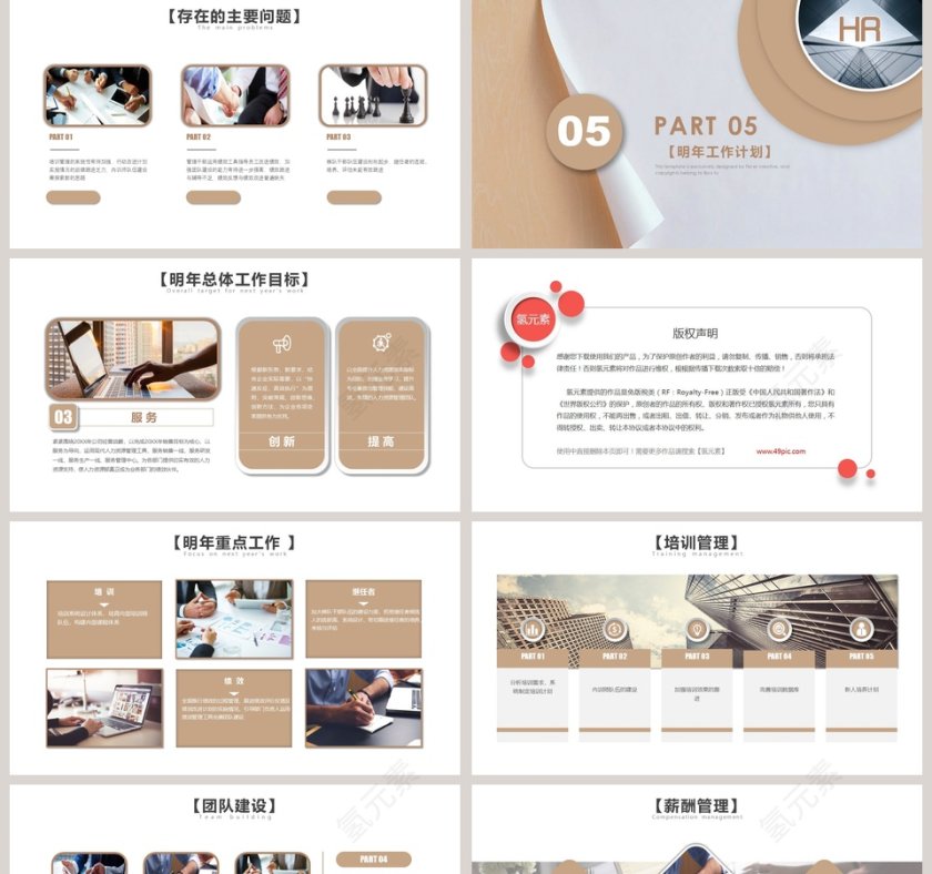 人力资源工作总结ppt第5张