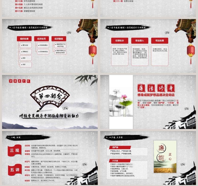 党员干部严守党纪廉洁从业PPT模板第7张