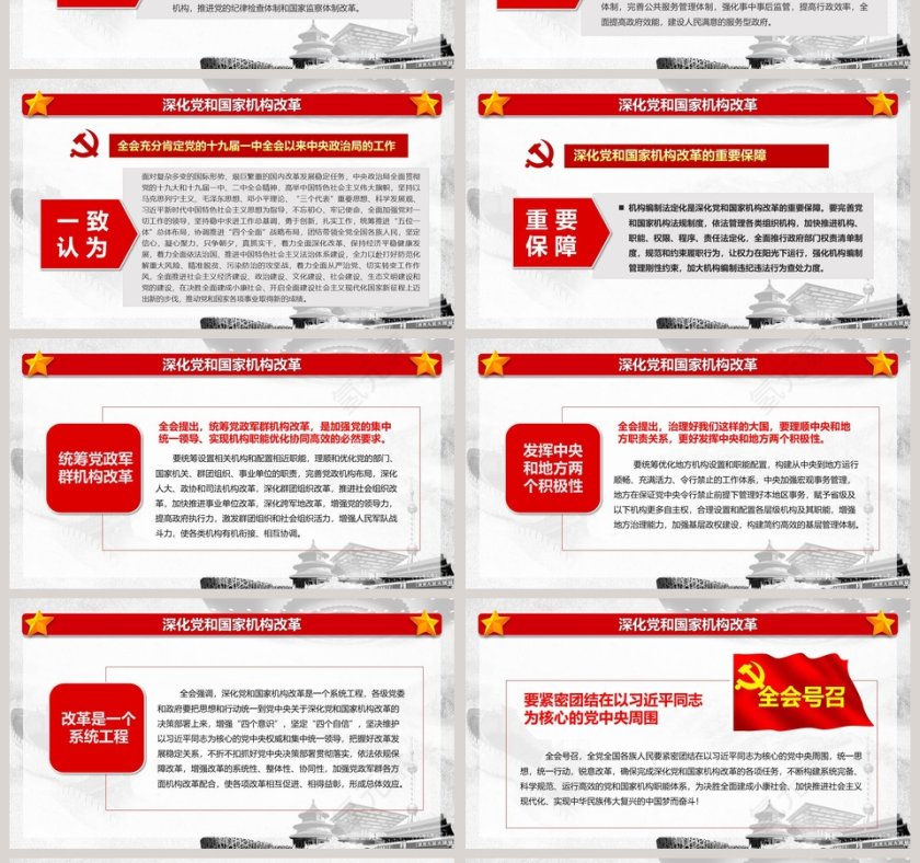  红色大气党政党委党建党组织工作PPT下载党课PPT第4张