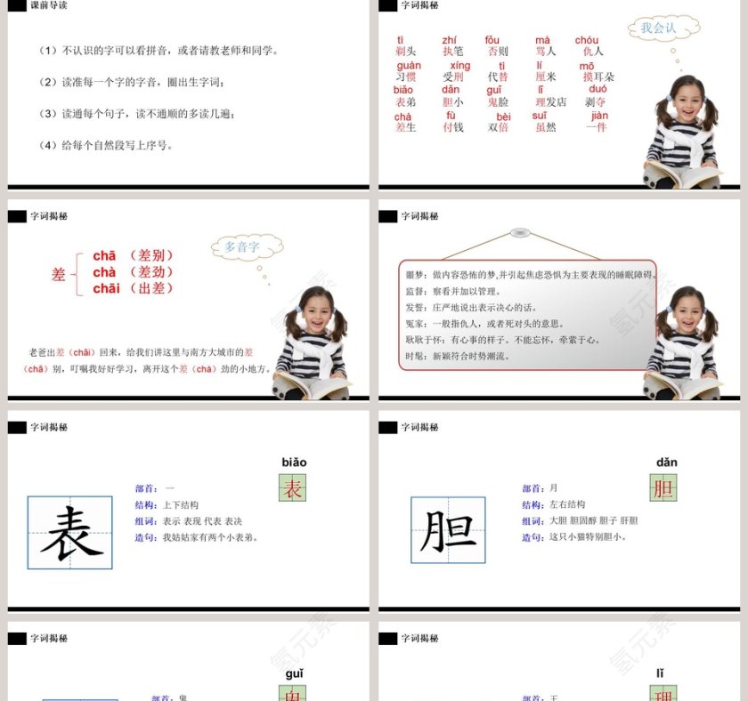 部编版三年级语文下册剃头大师语文课件PPT第2张