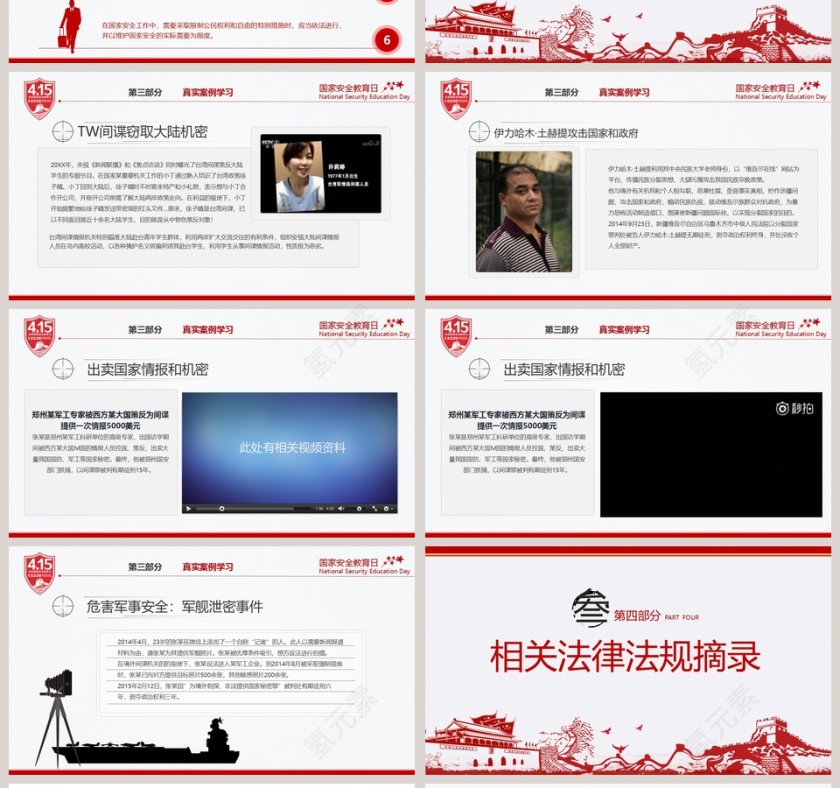 国家安全教育日PPT模板第4张