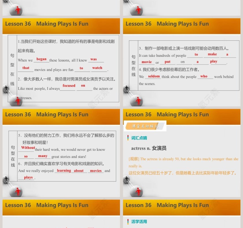 Making Plays Is Fun-Unit 6   Movies and Theatre教学ppt课件第2张