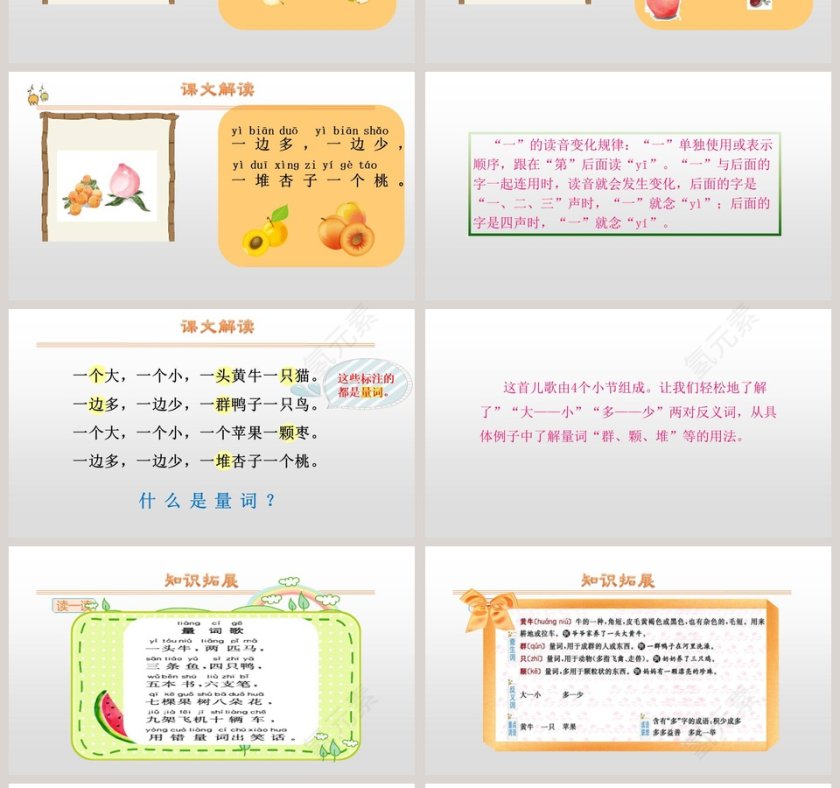 大小多少语文教学PPT课件第4张
