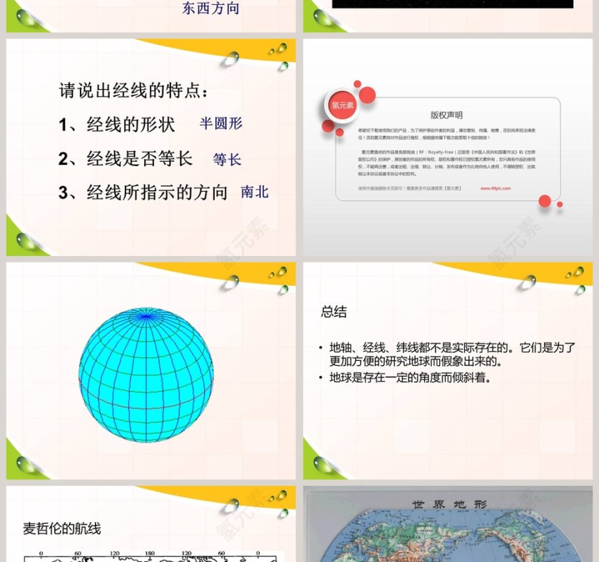 地球仪-五年级科学上册课件教学ppt课件第4张