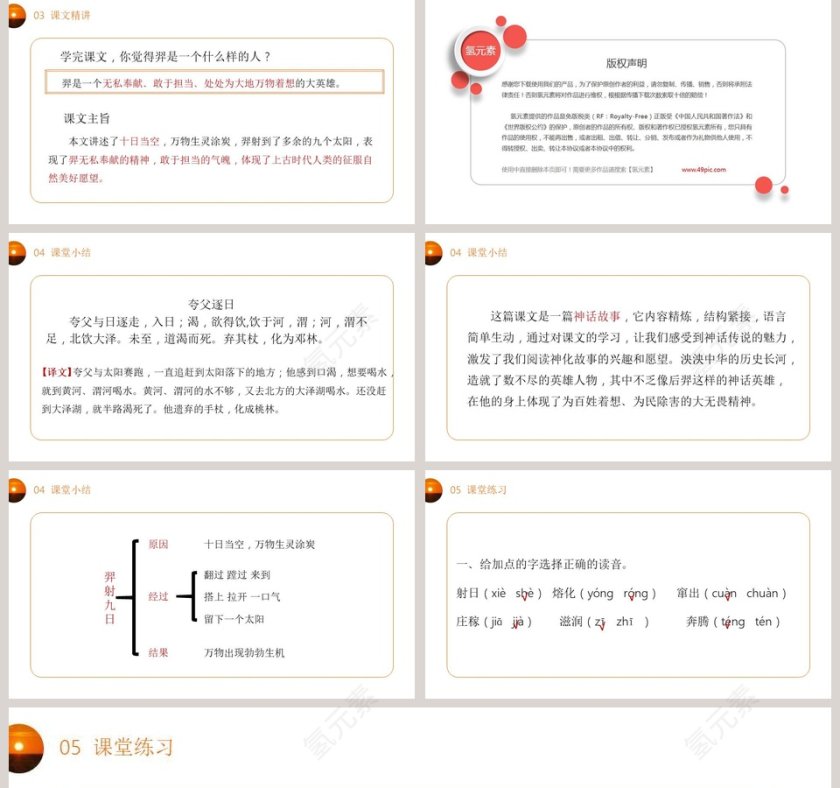部编版二年级语文下册羿射九日语文课件PPT第5张