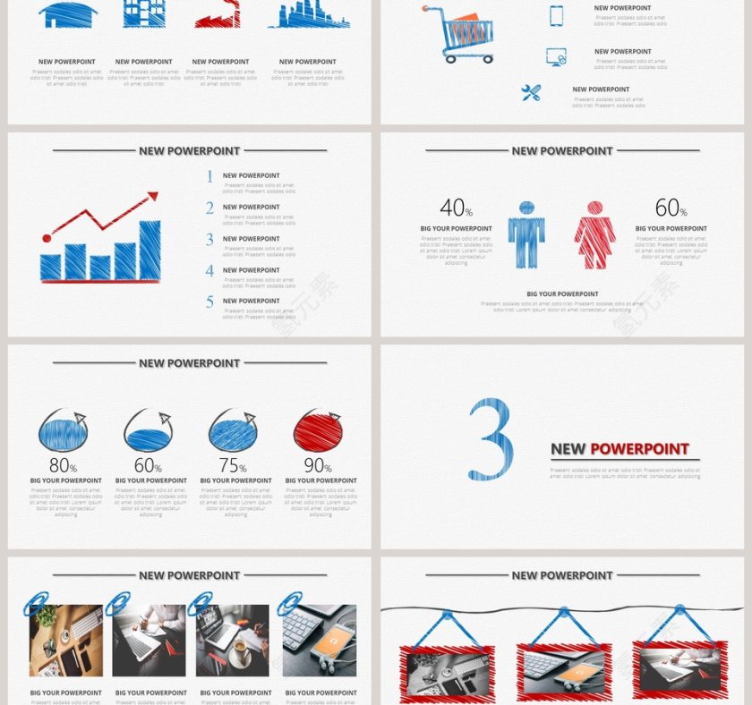 简约清新工作总结答辩PPT模板第3张