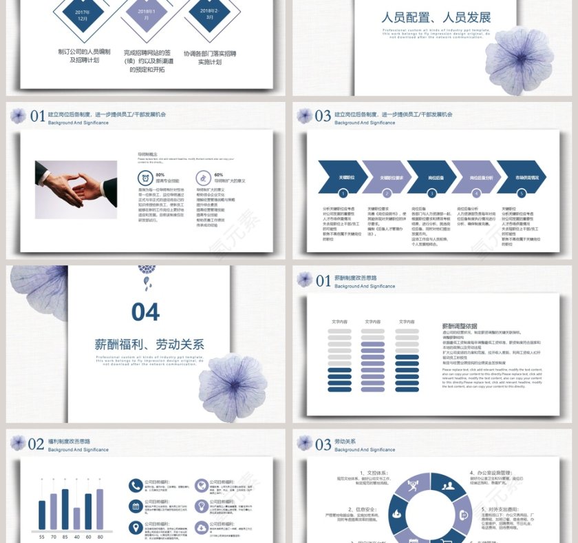 中国风工作述职总结PPT模板第3张