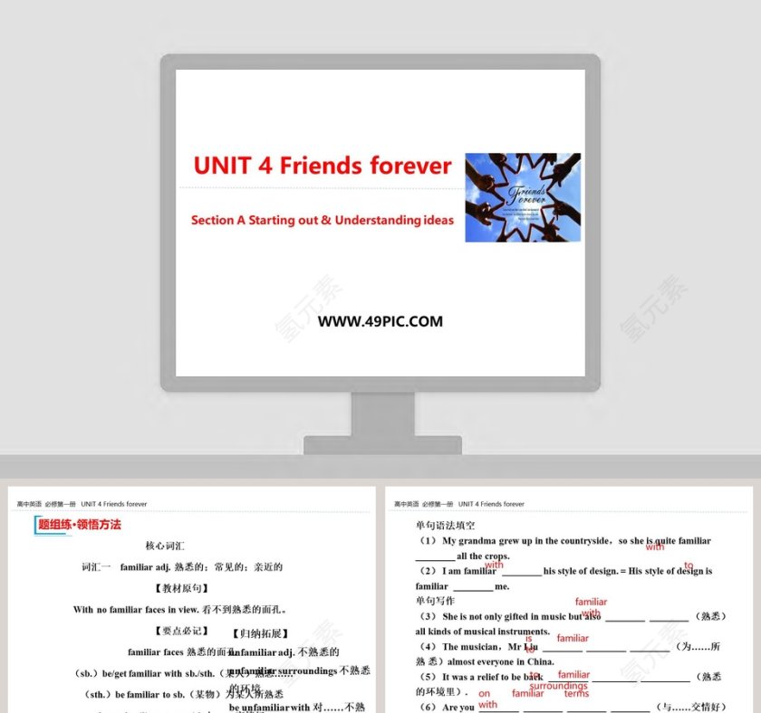 UNIT 4 Friends forever-Section A Starting out  Understanding ideas教学ppt课件第1张