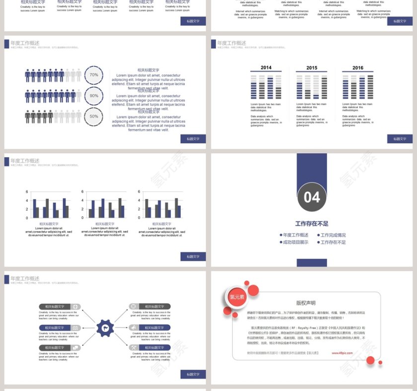 白色简约清新大气化工化学PPT模版 第4张