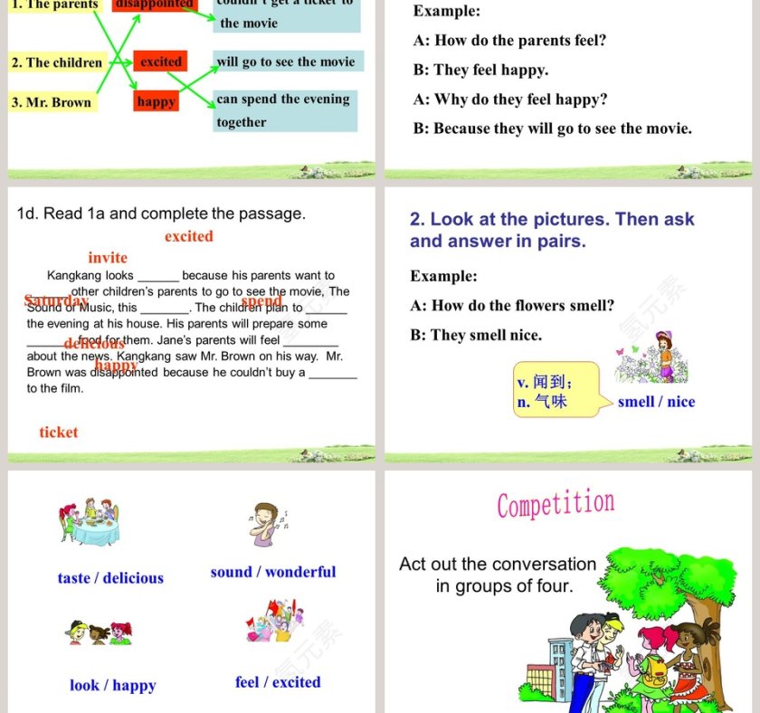 Unit 5  Topic 1-Im so happy教学ppt课件第5张