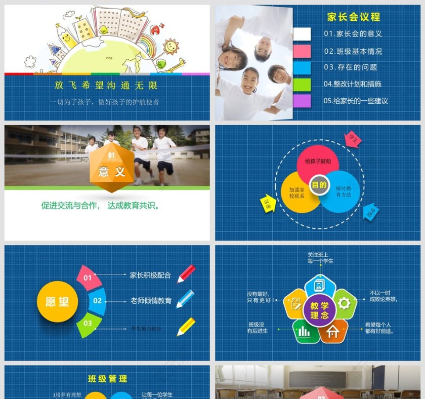 小学生家长会PPT课件第2张