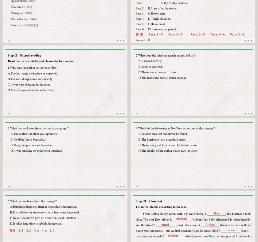 Unit 6-Disaster and hope教学ppt课件第3张
