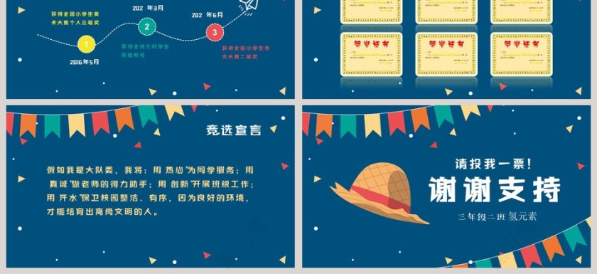 小学生班干部竞选儿童自我介绍PPT第3张