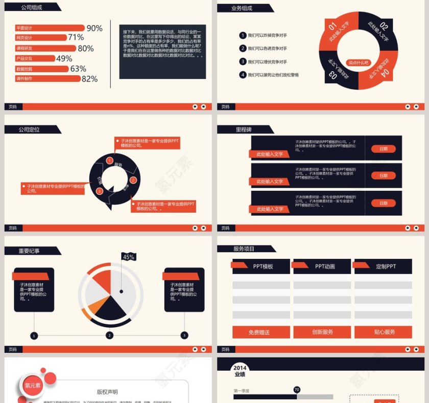 企业发展历程时间轴ppt第2张