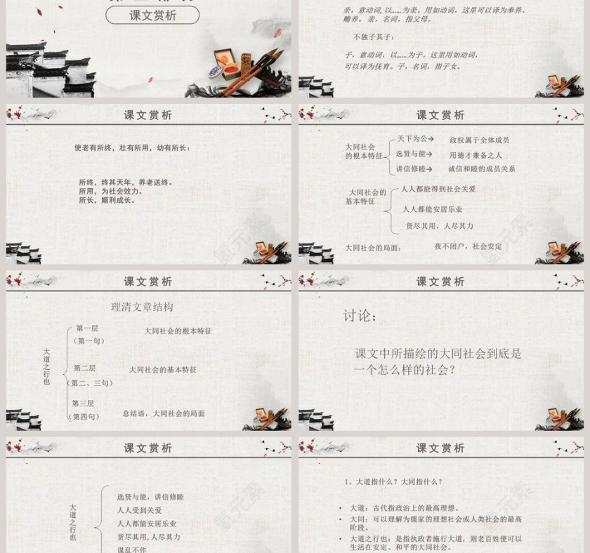 八年级语文课件《大道之行也》PPT第3张