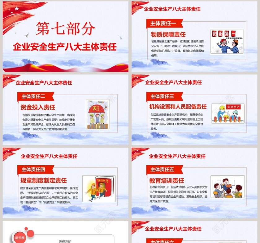 2019安全生产月培训PPT模板第8张