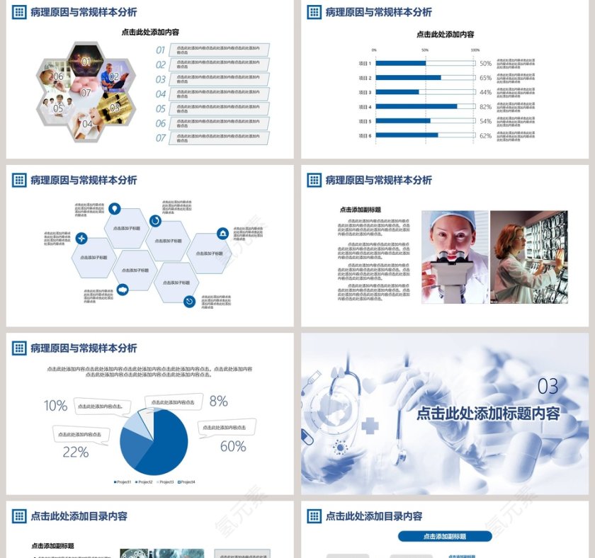重症病理分析研讨报告PPT模板第5张