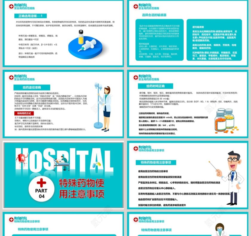 简约清新护理用药安全管理知识培训PPT 第5张