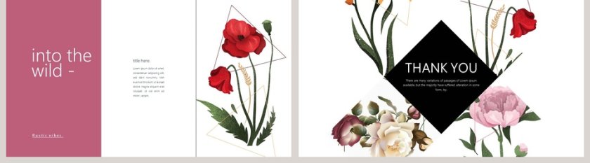 唯美简约水彩花卉工作总结PPT模板第5张