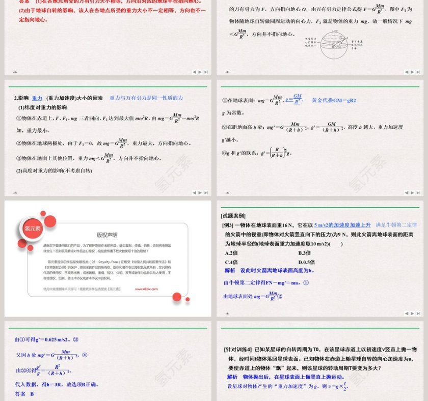 万有引力定律教学ppt课件第6张