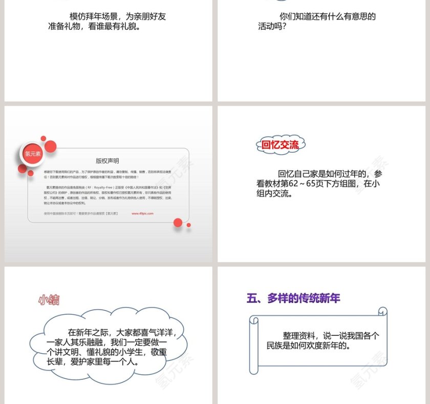 第四单元  天气虽冷有温暖-快乐过新年教学ppt课件第5张
