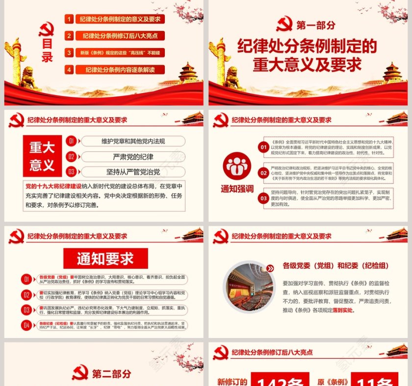 2019年新修订中国共产党纪律处分条例ppt第2张