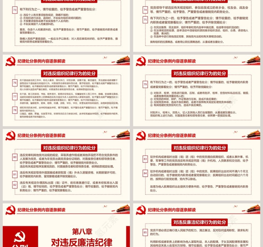 2019年新修订中国共产党纪律处分条例ppt第12张
