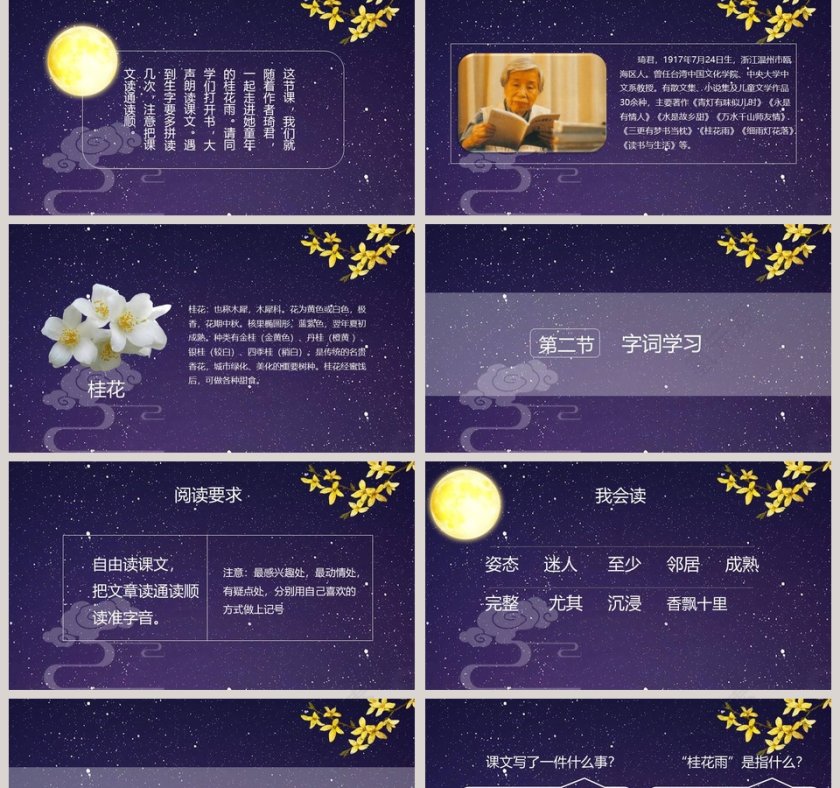 课文解析桂花雨语文课件PPT第2张