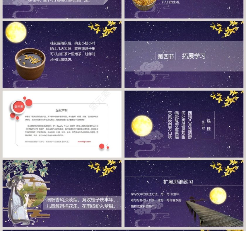 课文解析桂花雨语文课件PPT第4张