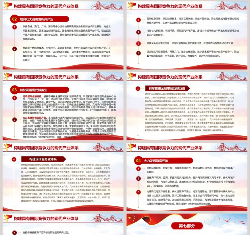 粤港澳大湾区发展规划纲要PPT模板第8张