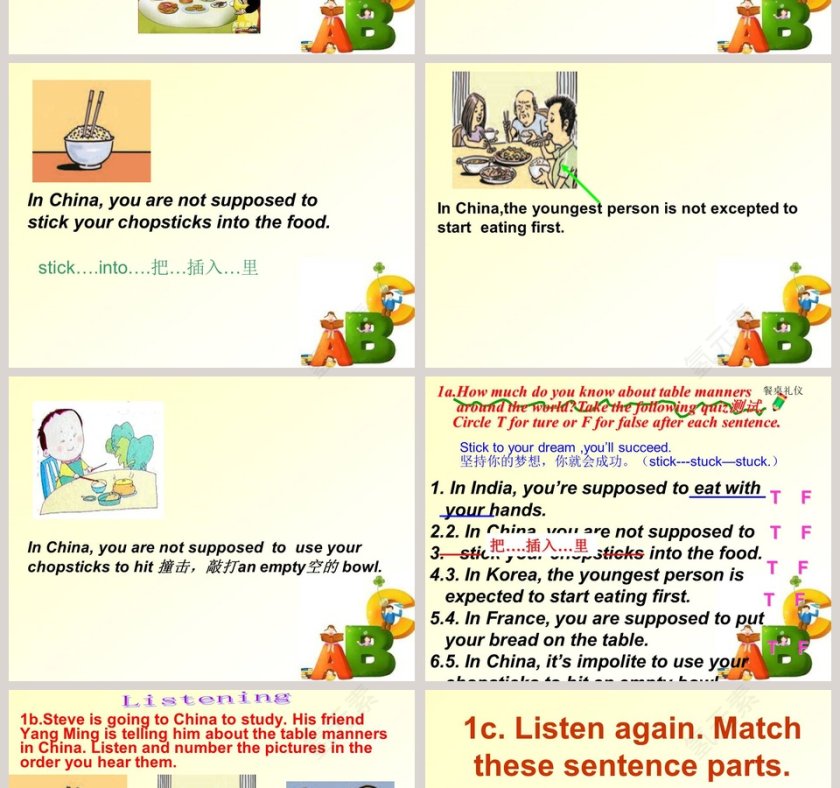 Unit 10-You are supposed to shake hands教学ppt课件第2张