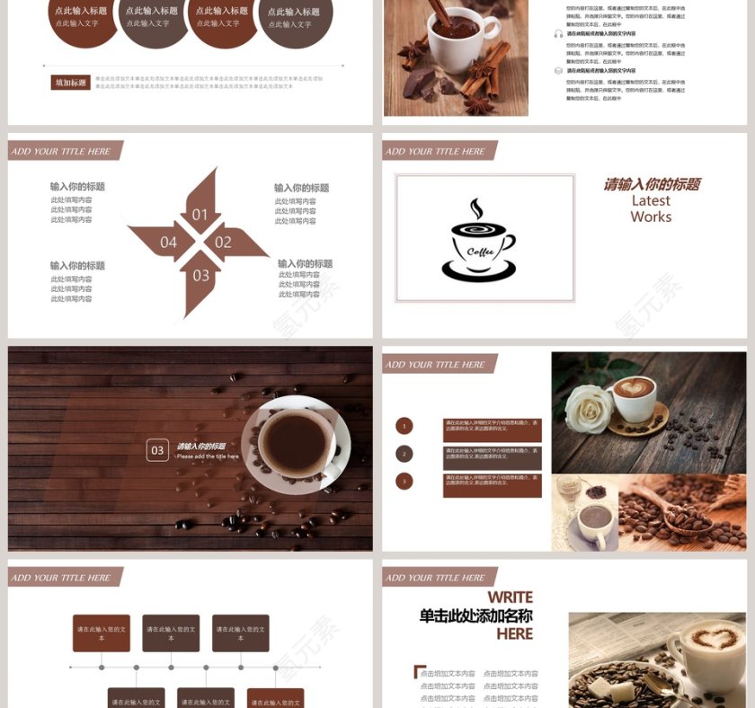 咖啡餐饮文化推广宣传PPT咖啡主题PPT第3张