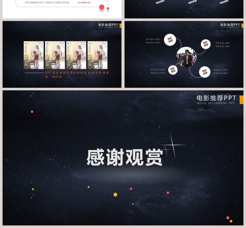 电影影视媒体传媒行业ppt模板第4张